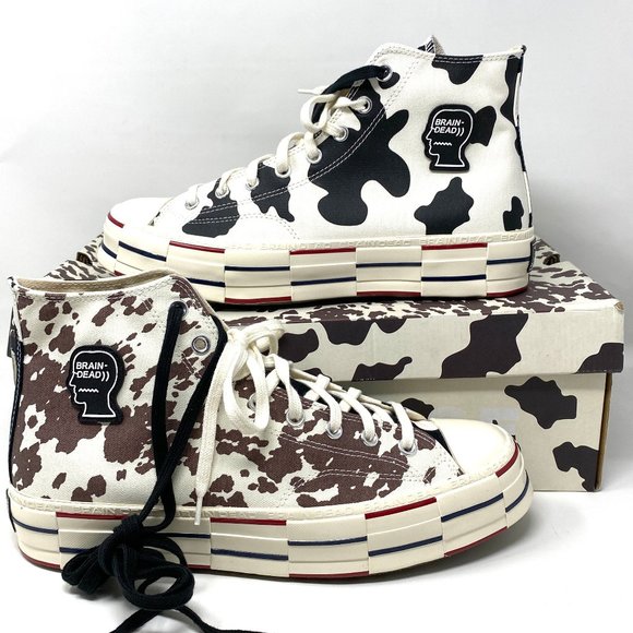 Converse Men's Size 11 169946C Chuck 70 High Top Egret Brown Brain Dead Sneakers